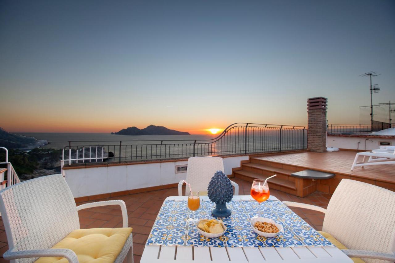 Вилла Il Sogno Di Lina Sorrento Coast Capri View Масса-Лубренсе Экстерьер фото