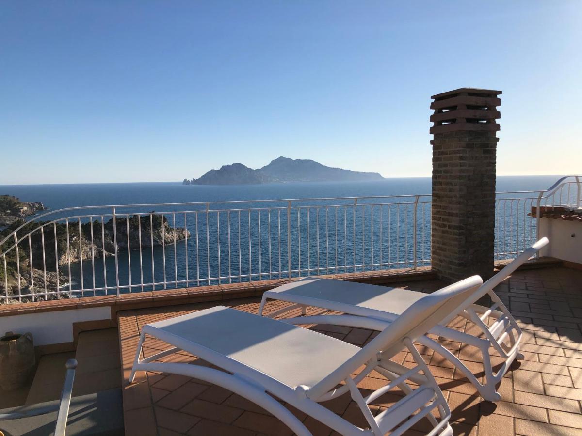 Вилла Il Sogno Di Lina Sorrento Coast Capri View Масса-Лубренсе Экстерьер фото